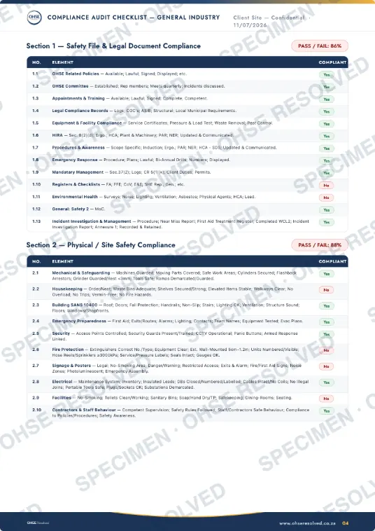 Audit report page 4