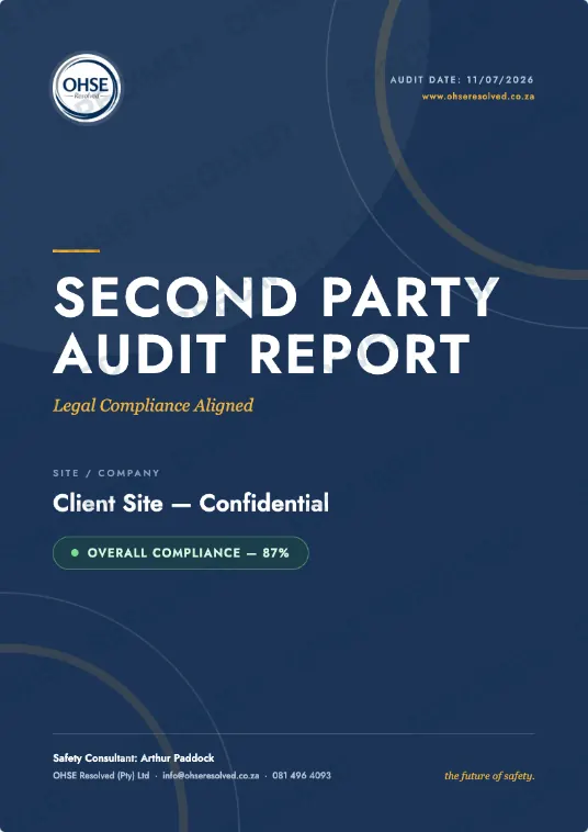 Second party audit report — cover